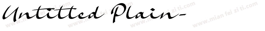 Untitled Plain字体转换